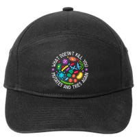 What DoesnT You Mutates And Tries Again Funny Biology 7-Panel Snapback Hat