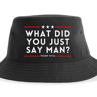 What Did You Just Say Man 2024 Election Presidential Debate Sustainable Bucket Hat