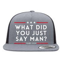 What Did You Just Say Man 2024 Election Presidential Debate Flat Bill Trucker Hat