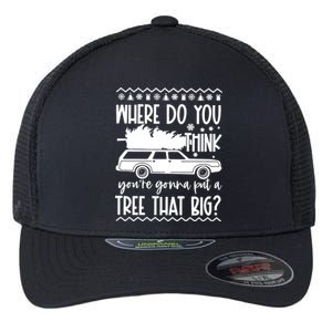 Where Do You Think YouRe Christmas Couple Matching Family Flexfit Unipanel Trucker Cap