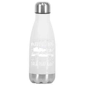 Where Do You Think YouRe Christmas Couple Matching Family Stainless Steel Insulated Water Bottle