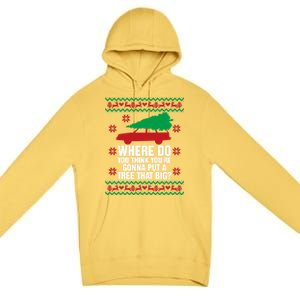 Where Do You Think YouRe Christmas Couple Matching Family Premium Pullover Hoodie