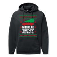 Where Do You Think YouRe Christmas Couple Matching Family Performance Fleece Hoodie