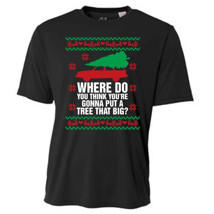 Where Do You Think YouRe Christmas Couple Matching Family Cooling Performance Crew T-Shirt