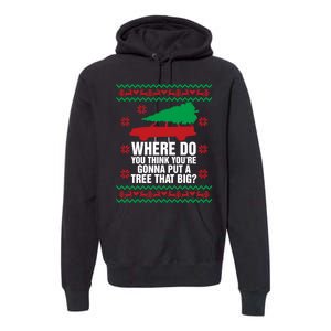 Where Do You Think YouRe Christmas Couple Matching Family Premium Hoodie