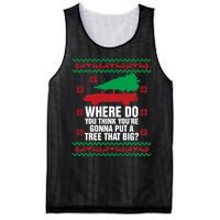 Where Do You Think YouRe Christmas Couple Matching Family Mesh Reversible Basketball Jersey Tank