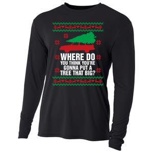 Where Do You Think YouRe Christmas Couple Matching Family Cooling Performance Long Sleeve Crew