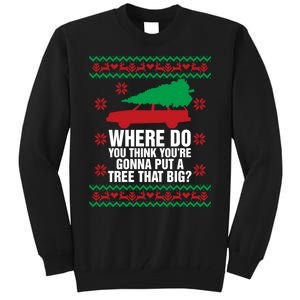 Where Do You Think YouRe Christmas Couple Matching Family Tall Sweatshirt