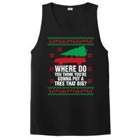 Where Do You Think YouRe Christmas Couple Matching Family PosiCharge Competitor Tank