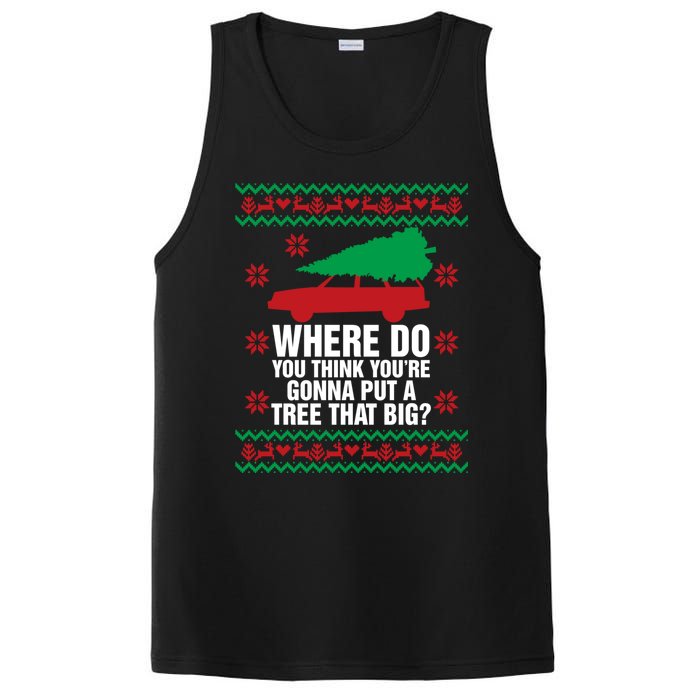 Where Do You Think YouRe Christmas Couple Matching Family PosiCharge Competitor Tank