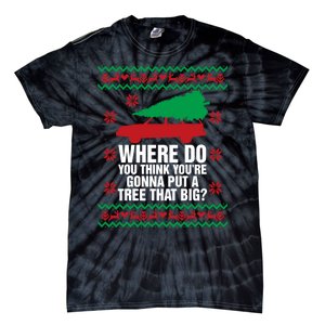 Where Do You Think YouRe Christmas Couple Matching Family Tie-Dye T-Shirt