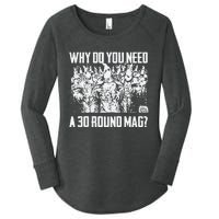 Why Do You Need A 30 Round Mag Women's Perfect Tri Tunic Long Sleeve Shirt