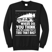 Where Do You Think Youre Gonna Put A Tree That Big Xmas Tree Sweatshirt