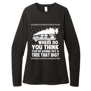 Where Do You Think Youre Gonna Put A Tree That Big Xmas Tree Womens CVC Long Sleeve Shirt