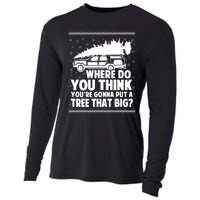 Where Do You Think Youre Gonna Put A Tree That Big Xmas Tree Cooling Performance Long Sleeve Crew