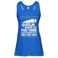 Where Do You Think Youre Gonna Put A Tree That Big Xmas Tree  Ladies Essential Flowy Tank