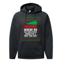 Where Do You Think YouRe Christmas Couple Matching Family Performance Fleece Hoodie