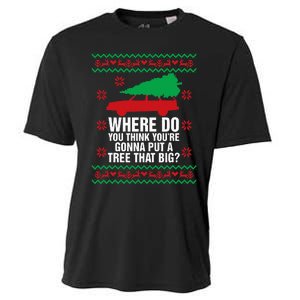 Where Do You Think YouRe Christmas Couple Matching Family Cooling Performance Crew T-Shirt