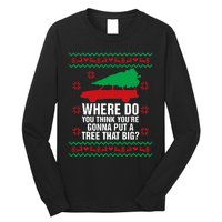 Where Do You Think YouRe Christmas Couple Matching Family Long Sleeve Shirt