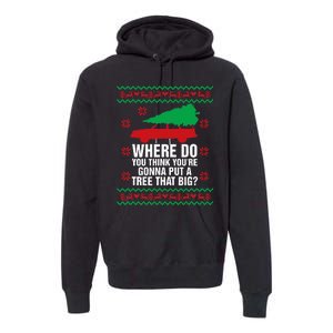 Where Do You Think YouRe Christmas Couple Matching Family Premium Hoodie