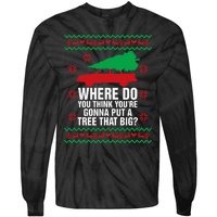 Where Do You Think YouRe Christmas Couple Matching Family Tie-Dye Long Sleeve Shirt