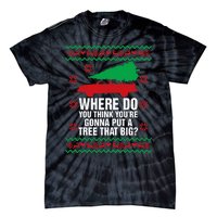 Where Do You Think YouRe Christmas Couple Matching Family Tie-Dye T-Shirt