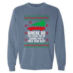 Where Do You Think YouRe Christmas Couple Matching Family Garment-Dyed Sweatshirt