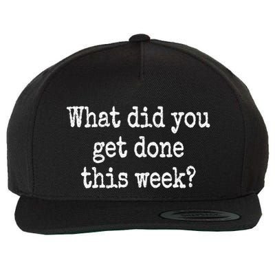 What Did You Get Done This Week Doge Dept Of Gov Efficiency Wool Snapback Cap