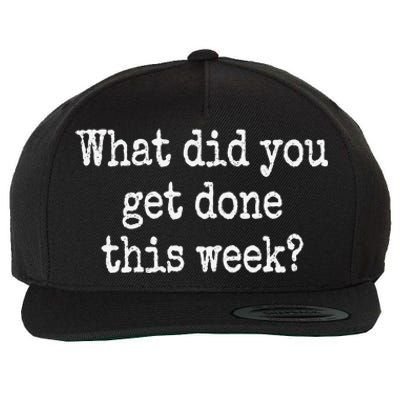 What Did You Get Done This Week Doge Dept Of Gov Efficiency Wool Snapback Cap