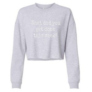 What Did You Get Done This Week Doge Dept Of Gov Efficiency Cropped Pullover Crew