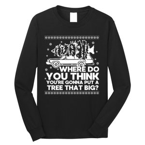 Where Do You Think YouRe Christmas Couple Matching Family Long Sleeve Shirt