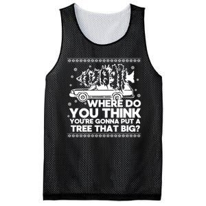 Where Do You Think YouRe Christmas Couple Matching Family Mesh Reversible Basketball Jersey Tank