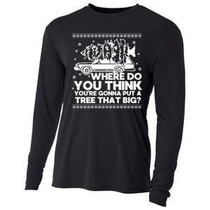 Where Do You Think YouRe Christmas Couple Matching Family Cooling Performance Long Sleeve Crew