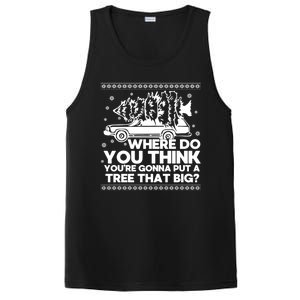 Where Do You Think YouRe Christmas Couple Matching Family PosiCharge Competitor Tank