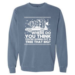 Where Do You Think YouRe Christmas Couple Matching Family Garment-Dyed Sweatshirt