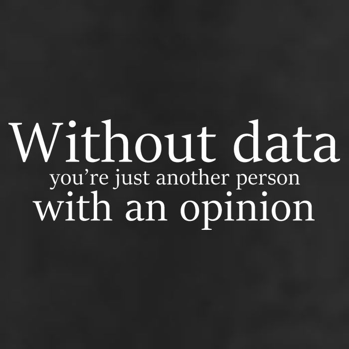 Without Data You're Just Another Person With An Opinion Adult Drive Performance Visor