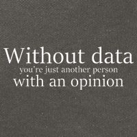 Without Data You're Just Another Person With An Opinion Cotton Canvas Backpack