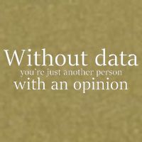 Without Data You're Just Another Person With An Opinion Garment-Dyed Women's Muscle Tee