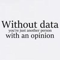 Without Data You're Just Another Person With An Opinion Garment-Dyed Sweatshirt
