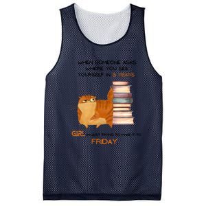 Where Do You See Yourself In 5 Years Funny Cat Mesh Reversible Basketball Jersey Tank