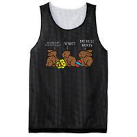 Where Did You Guys Go Chocolate Bunny Funny Easter Mesh Reversible Basketball Jersey Tank