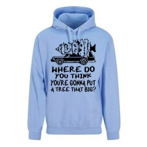 Where Do You Think Youre Gonna Put A Tree That Big Unisex Surf Hoodie