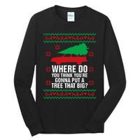 Where Do You Think You're Christmas Couple Matching Family  Tall Long Sleeve T-Shirt