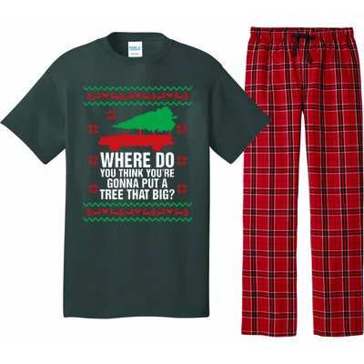 Where Do You Think You're Christmas Couple Matching Family  Pajama Set