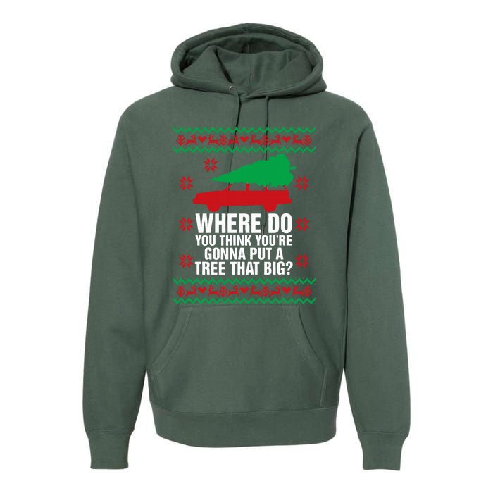 Where Do You Think You're Christmas Couple Matching Family  Premium Hoodie