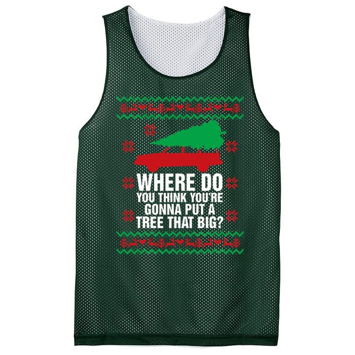 Where Do You Think You're Christmas Couple Matching Family  Mesh Reversible Basketball Jersey Tank