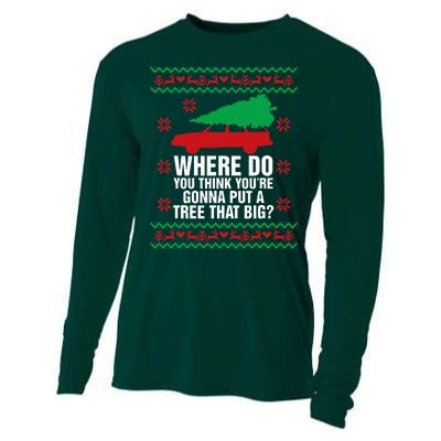 Where Do You Think You're Christmas Couple Matching Family  Cooling Performance Long Sleeve Crew