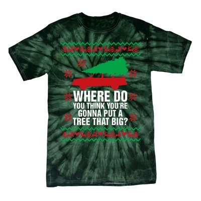 Where Do You Think You're Christmas Couple Matching Family  Tie-Dye T-Shirt