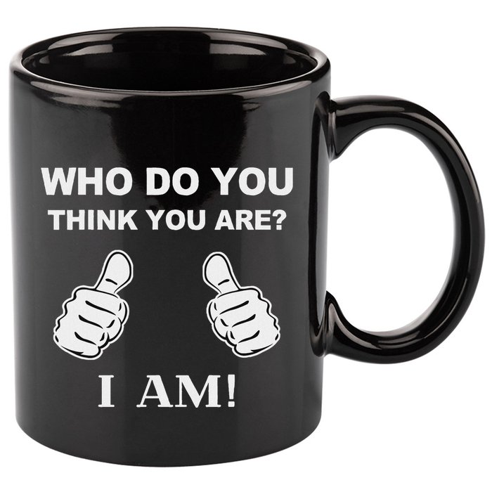 Who Do You Think You Are I Am Viral Funny Bowling Meme 11oz C Handle Ceramic Mug