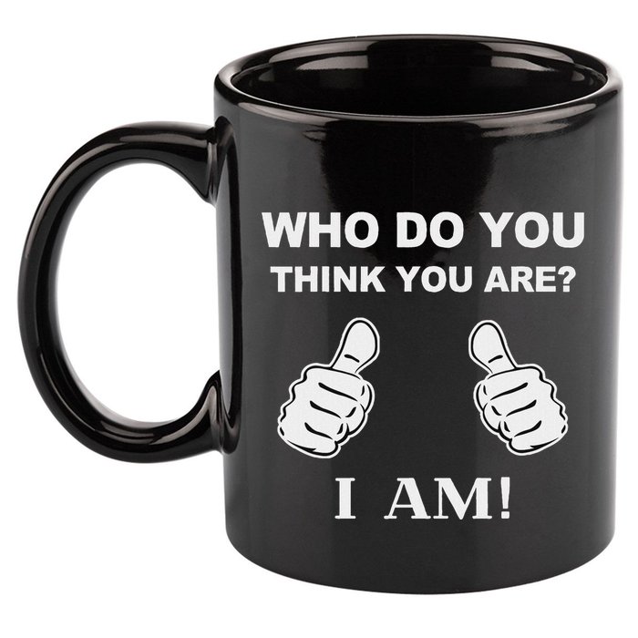 Who Do You Think You Are I Am Viral Funny Bowling Meme 11oz C Handle Ceramic Mug